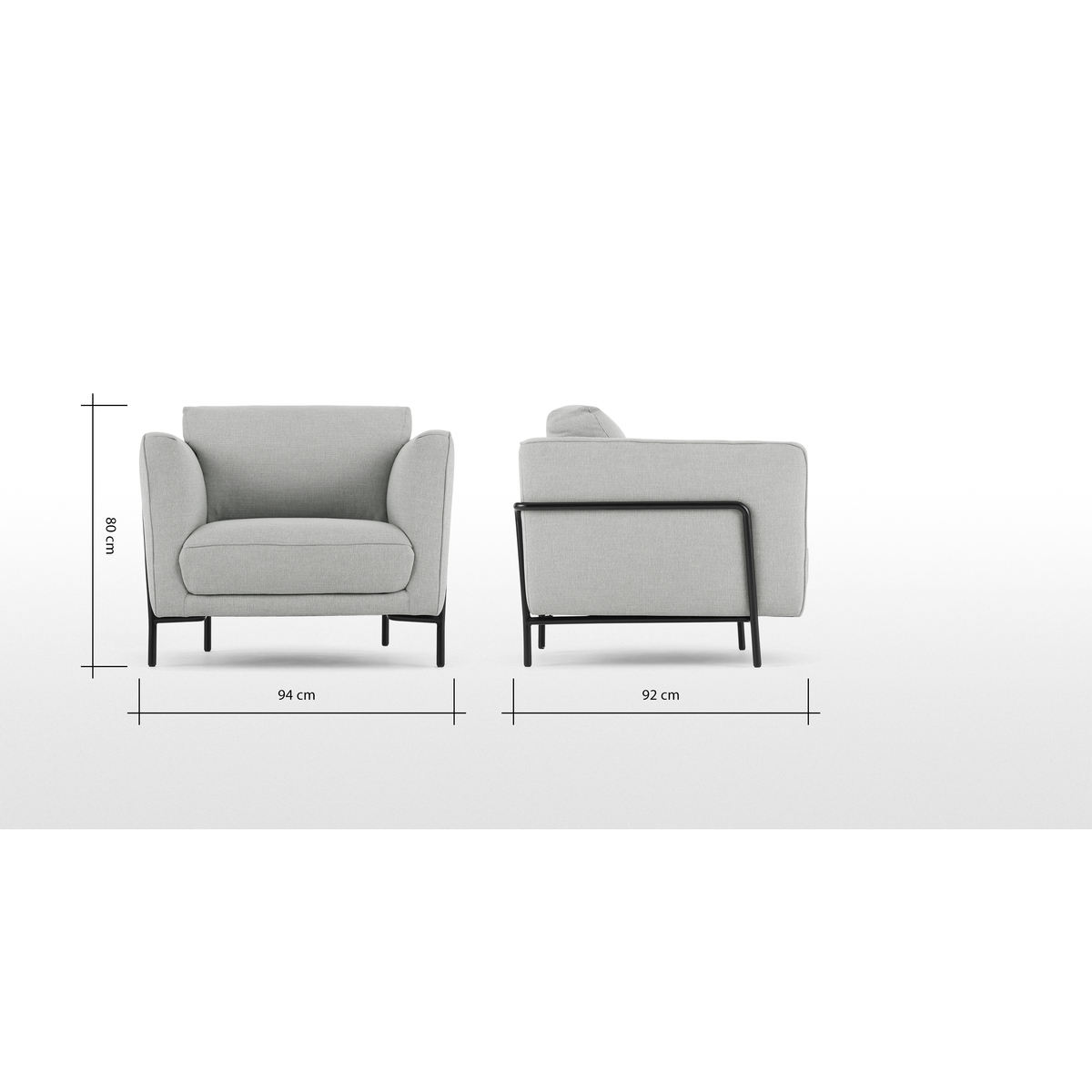 Everson Armchair, Titan Grey – image 8