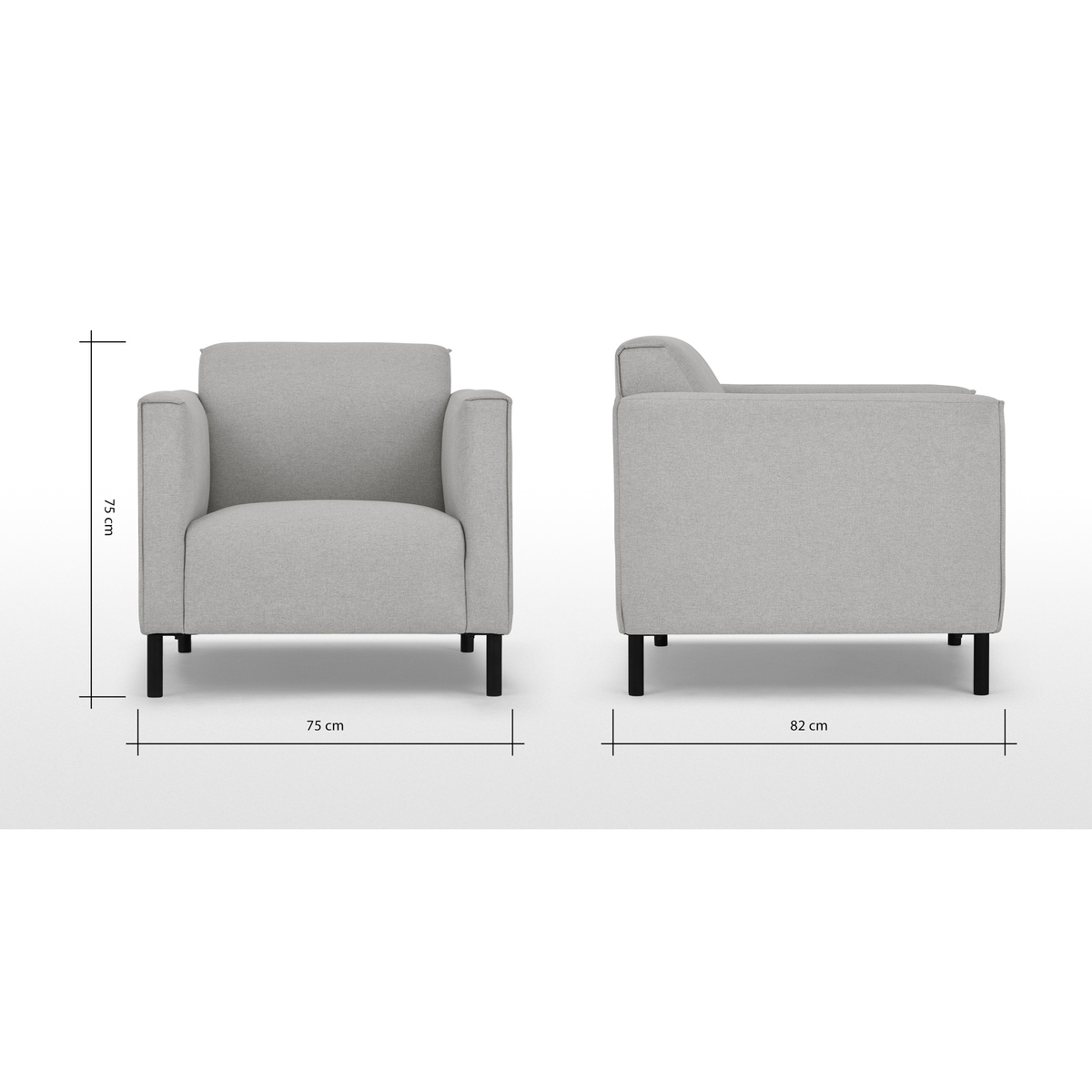 Herron Armchair, Hail Grey – image 8