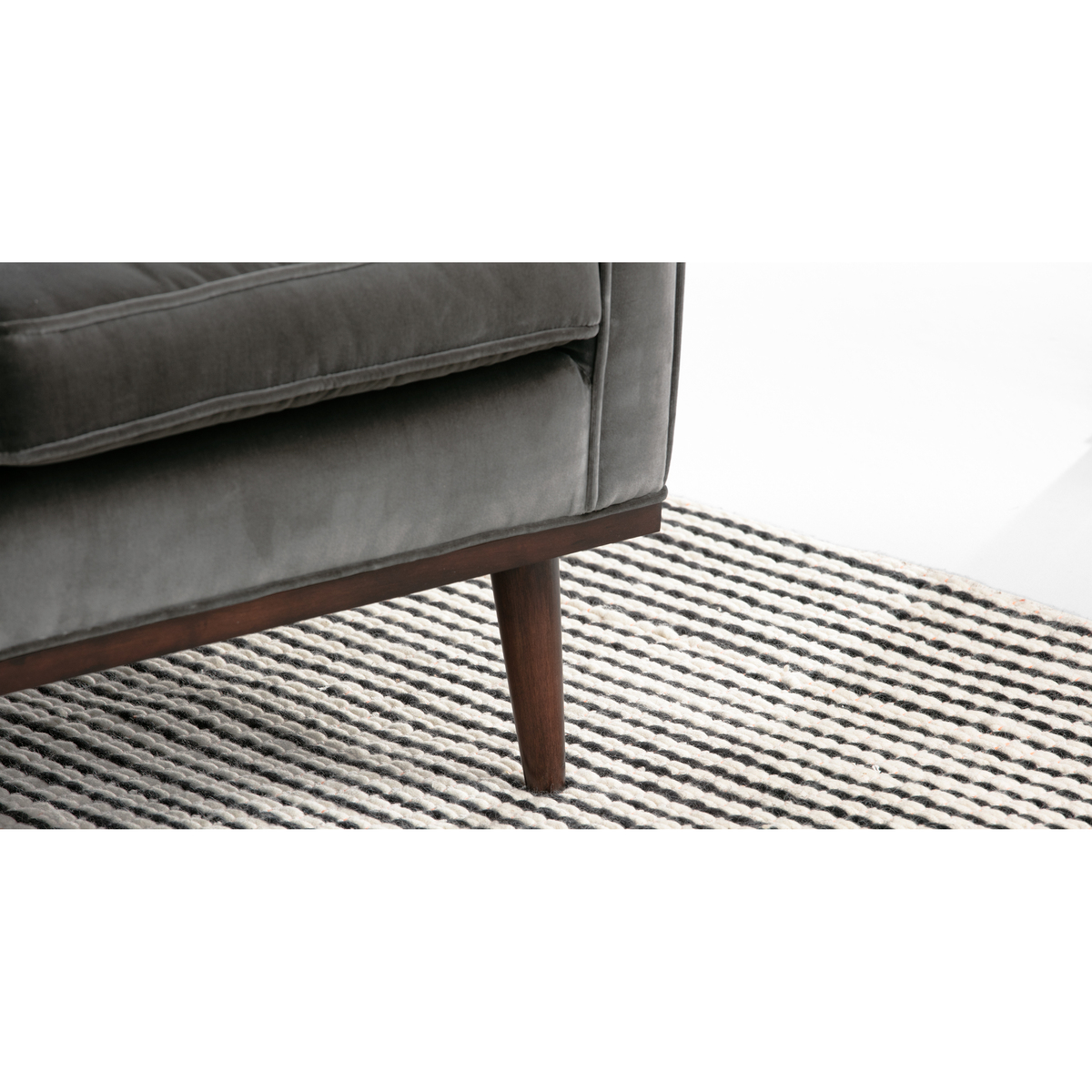 Scott Armchair, Concrete Cotton Velvet – image 6