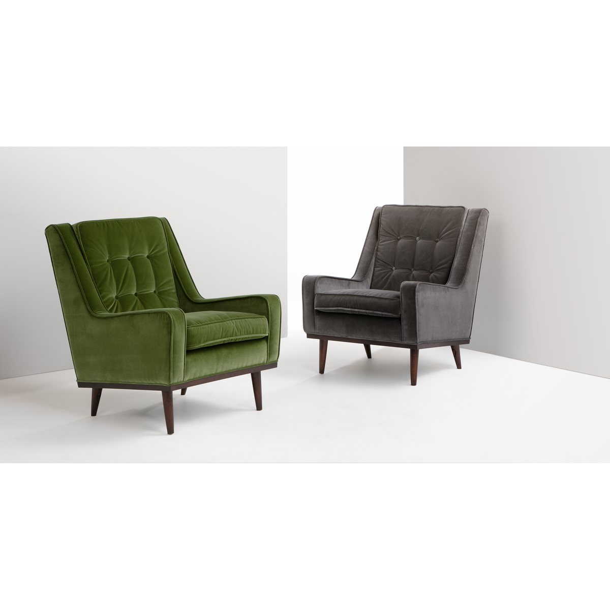Scott Armchair, Concrete Cotton Velvet – image 7