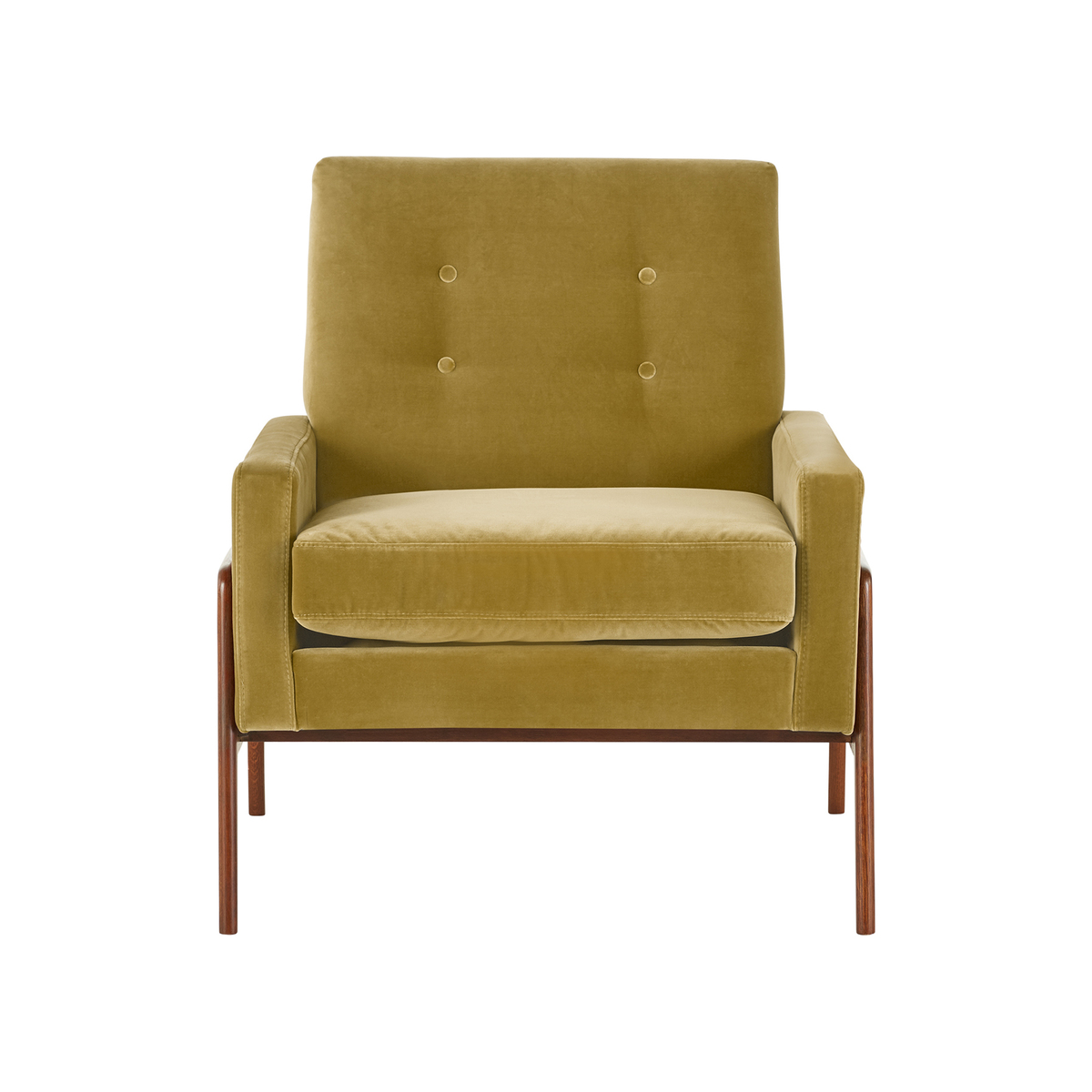 Cecil Armchair, Cotton Gold Velvet – image 2