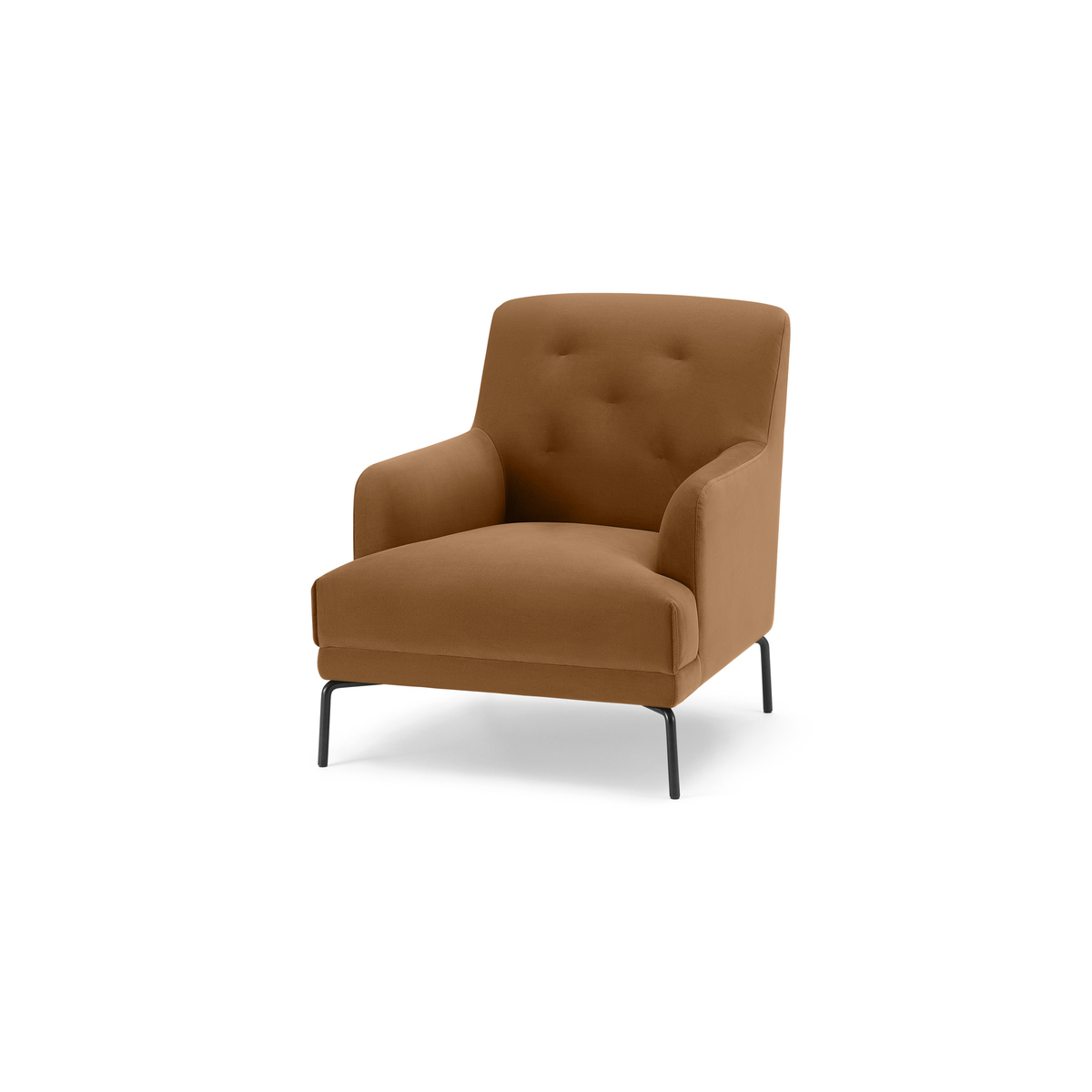 Attwood Armchair, Golden Amber Velvet – image 2