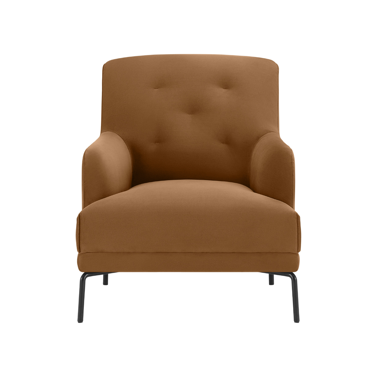 Attwood Armchair, Golden Amber Velvet – image 1