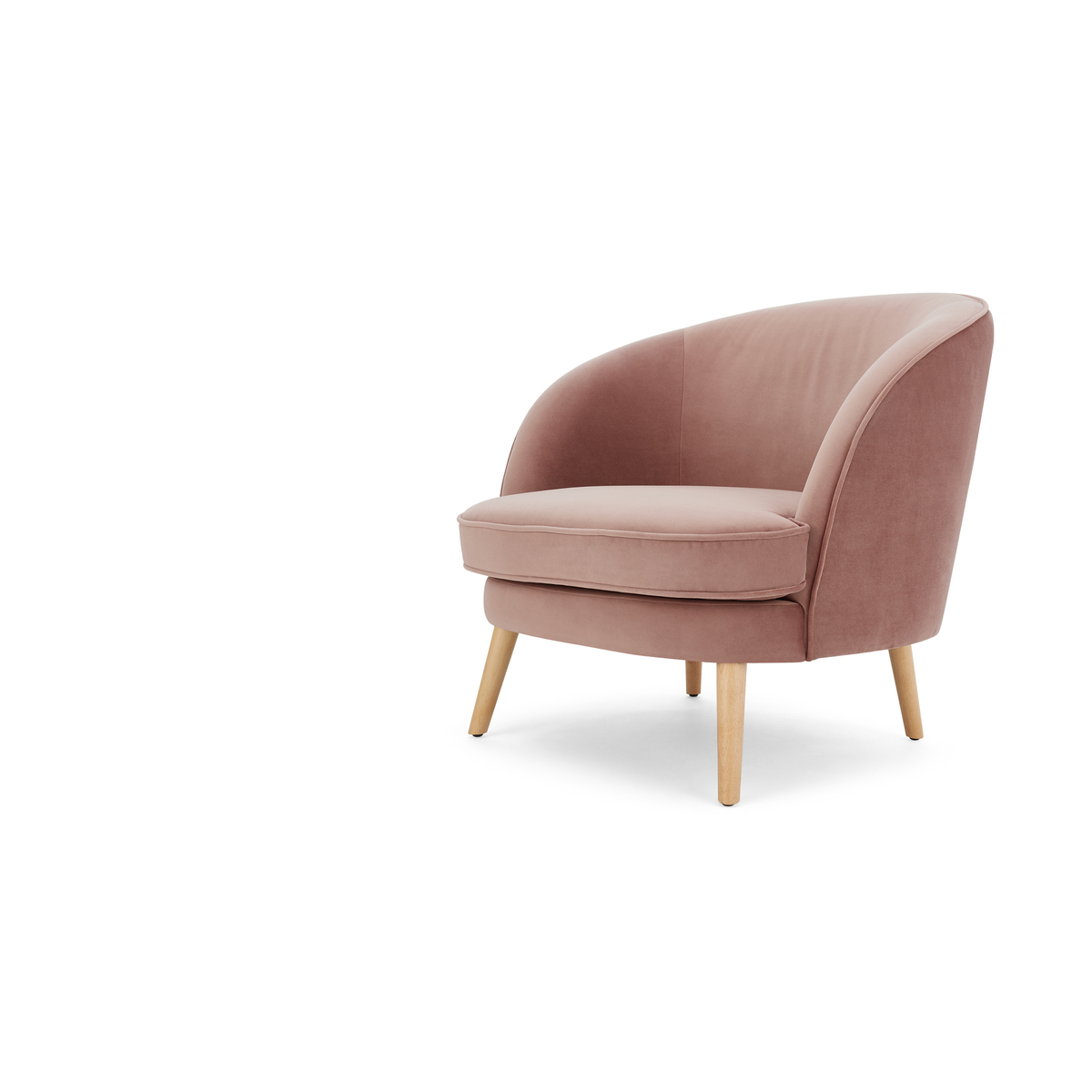 Gertie Accent Armchair, Vintage Pink Velvet – image 2