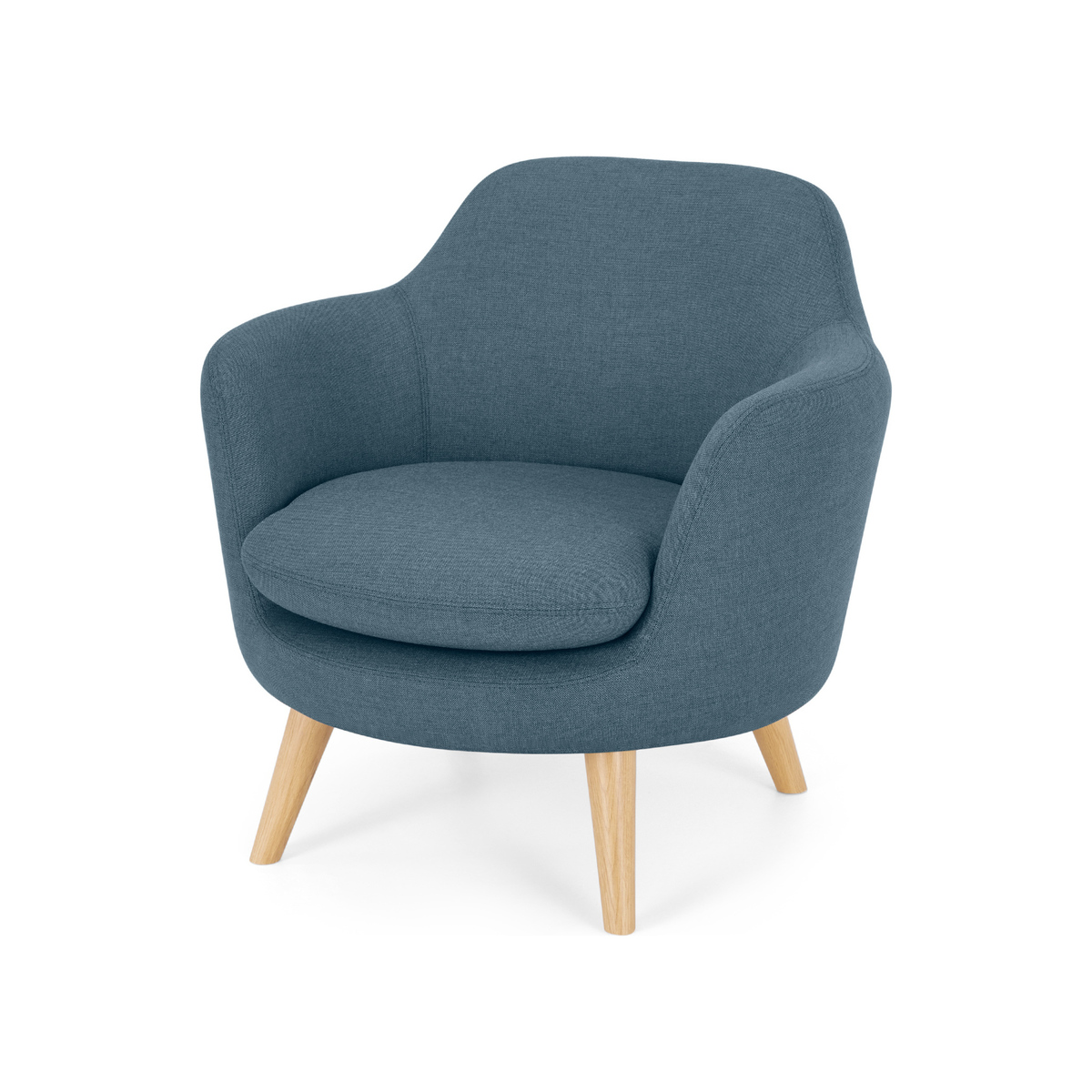 Nya Armchair, Duke Blue Weave – image 1