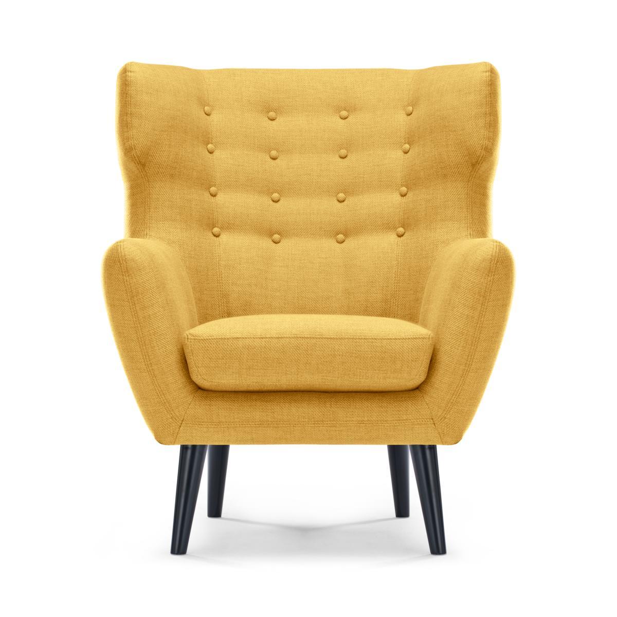 Kubrick Wing Back Chair, Ochre Yellow – image 2
