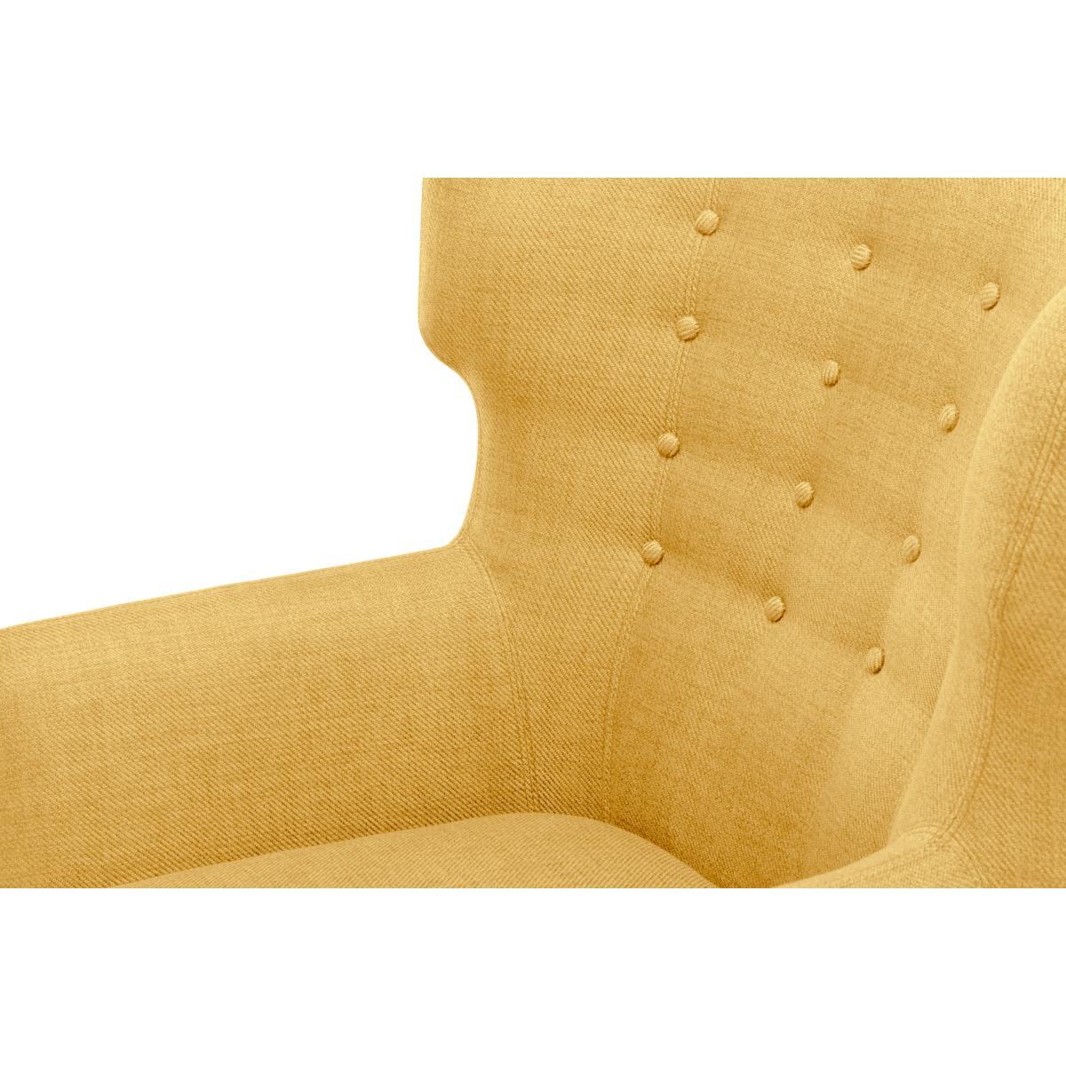 Kubrick Wing Back Chair, Ochre Yellow – image 4