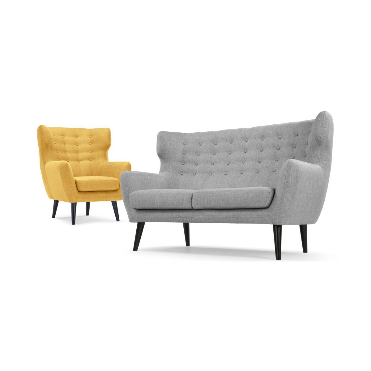 Kubrick Wing Back Chair, Ochre Yellow – image 7