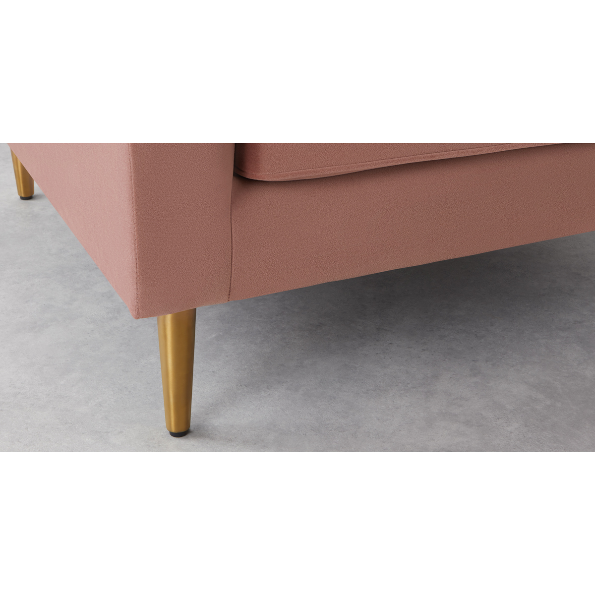 Amicie Armchair, Blush Pink Velvet – image 3