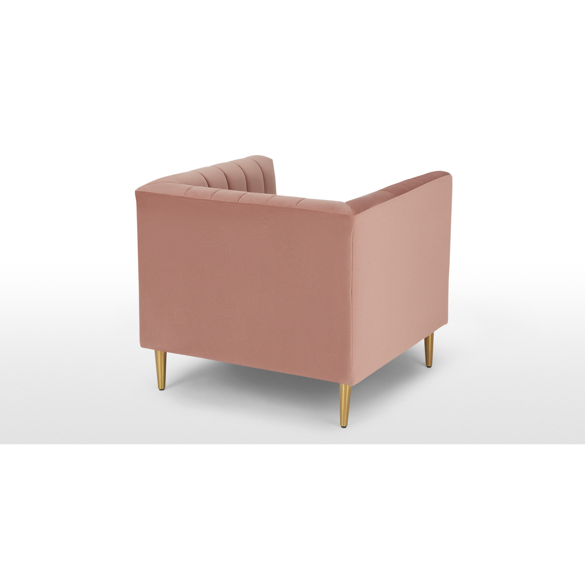 Amicie Armchair, Blush Pink Velvet – image 4
