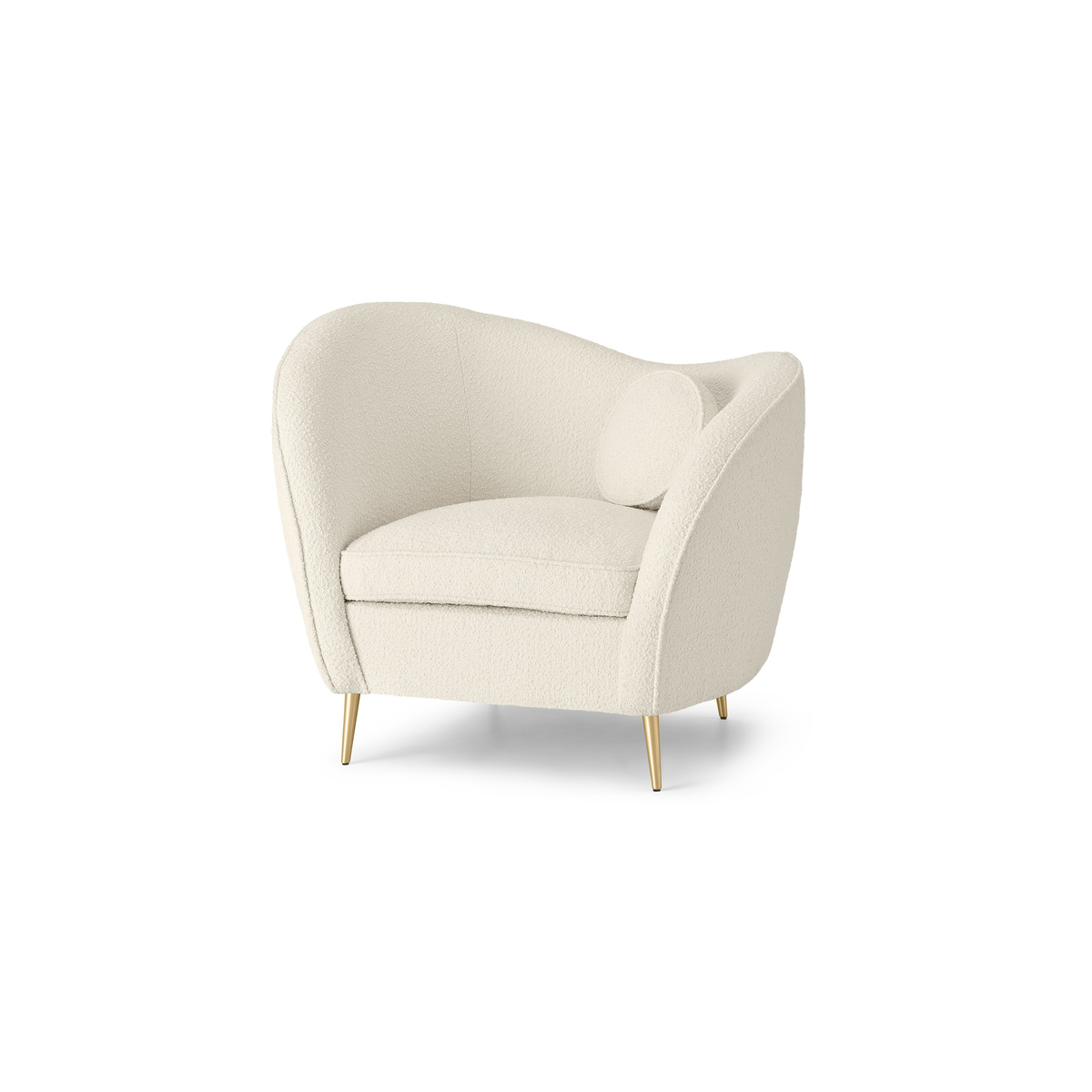 Kooper Accent Armchair, Whitewash Boucle – image 2
