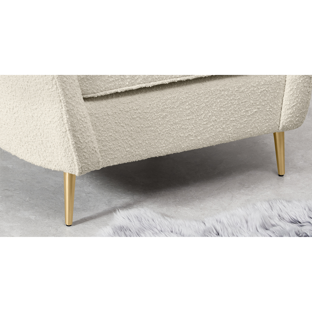 Kooper Accent Armchair, Whitewash Boucle – image 4
