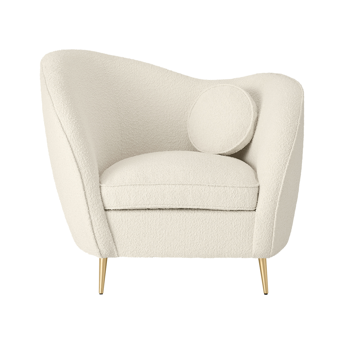 Kooper Accent Armchair, Whitewash Boucle – image 1