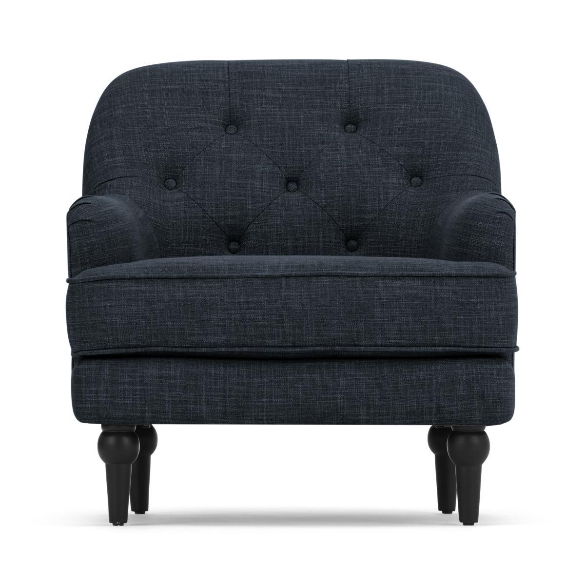 Flynn Armchair, Atlantic Blue Linen Mix – image 2