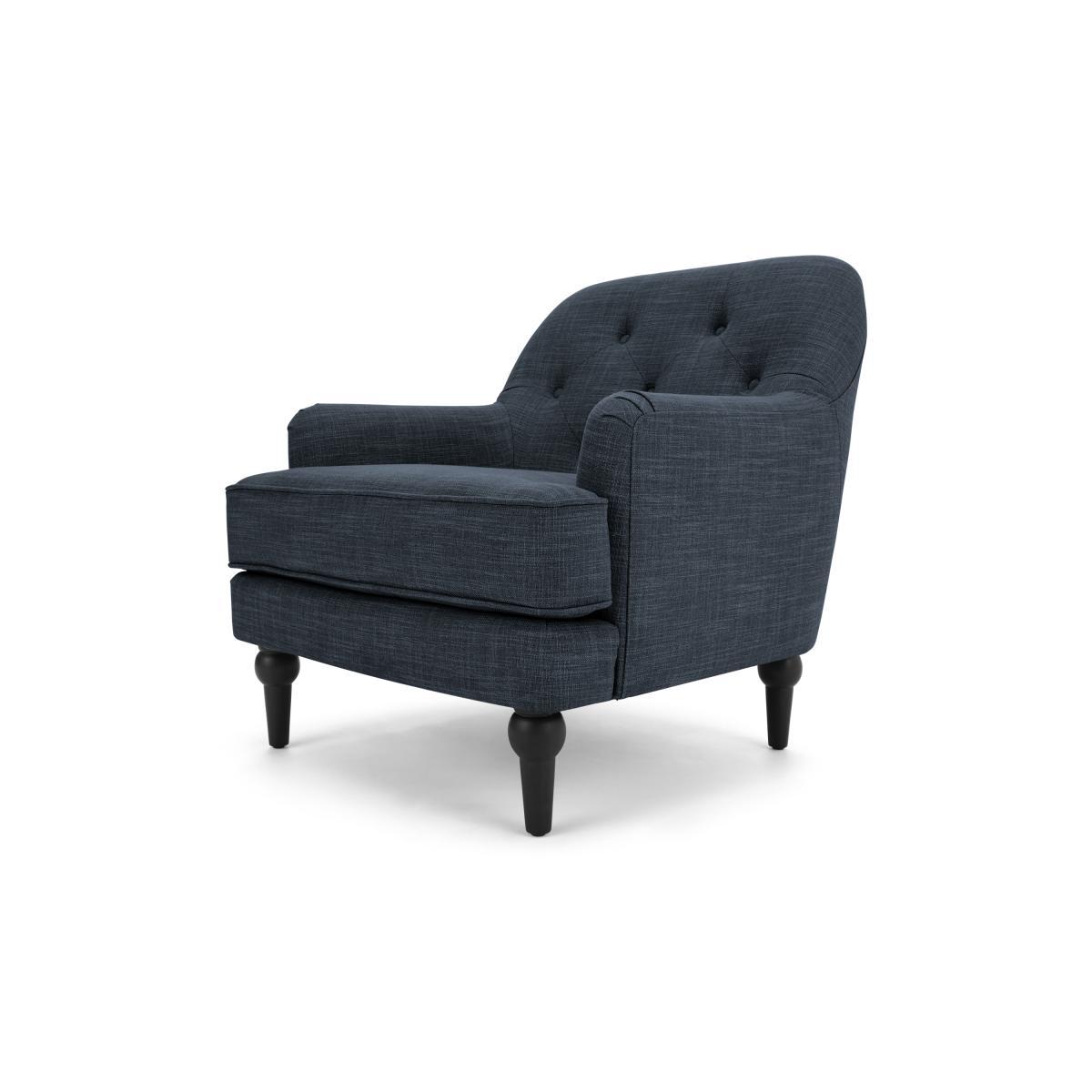 Flynn Armchair, Atlantic Blue Linen Mix – image 3