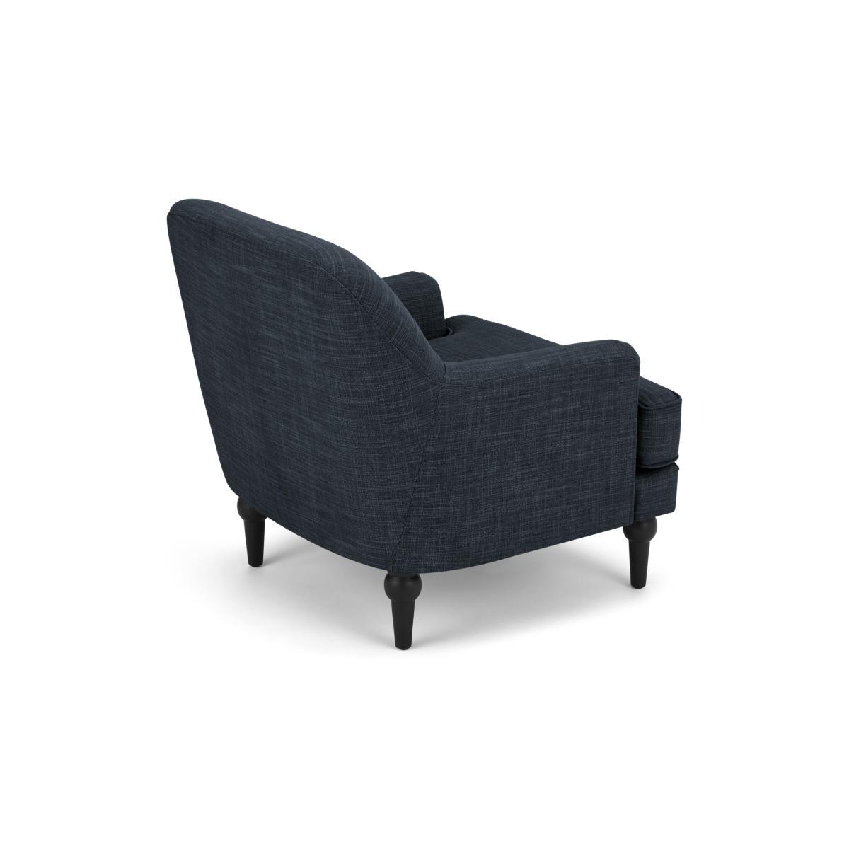 Flynn Armchair, Atlantic Blue Linen Mix – image 6
