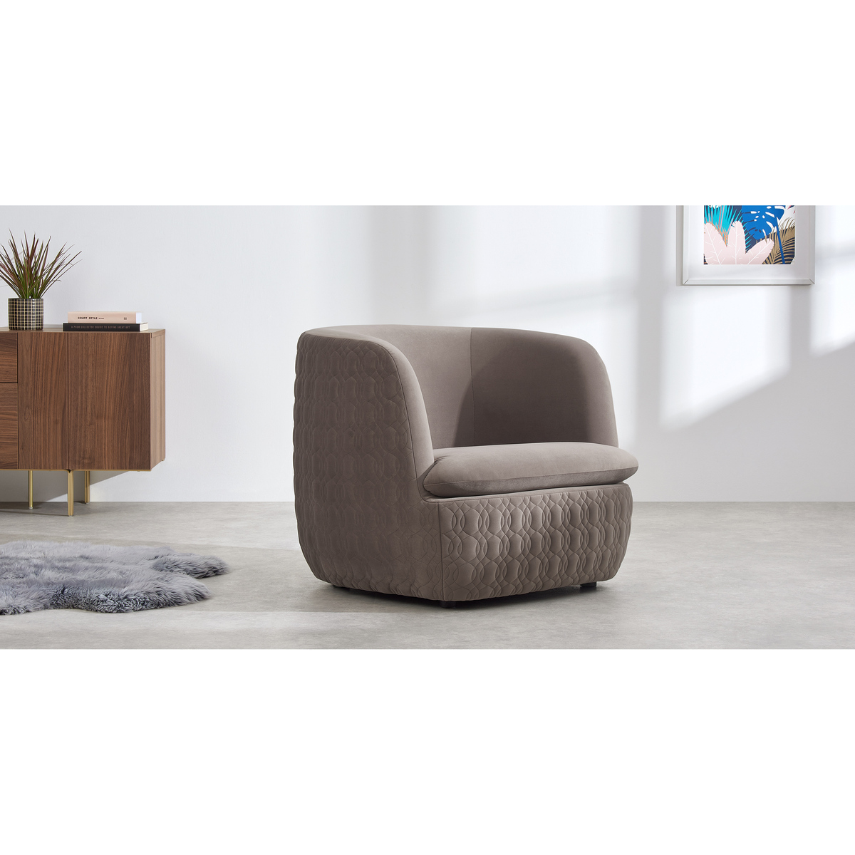 Tandy Accent Armchair, Soft Mauve Velvet – image 3