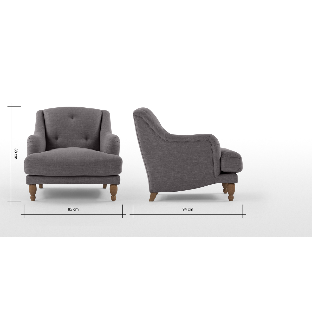 Ariana Armchair, Graphite Grey – image 8