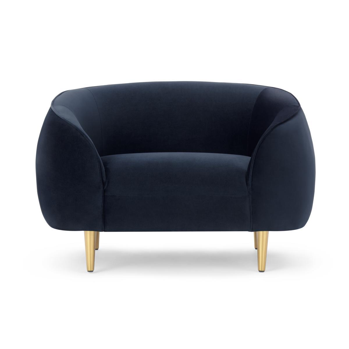 Trudy Armchair, Monarch Blue Velvet  – image 2
