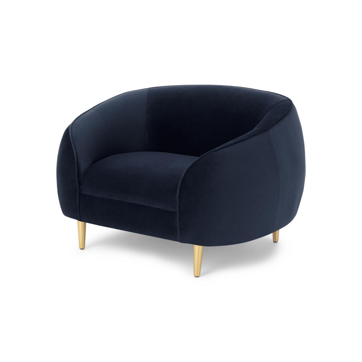 Trudy Armchair, Monarch Blue Velvet  – image 3
