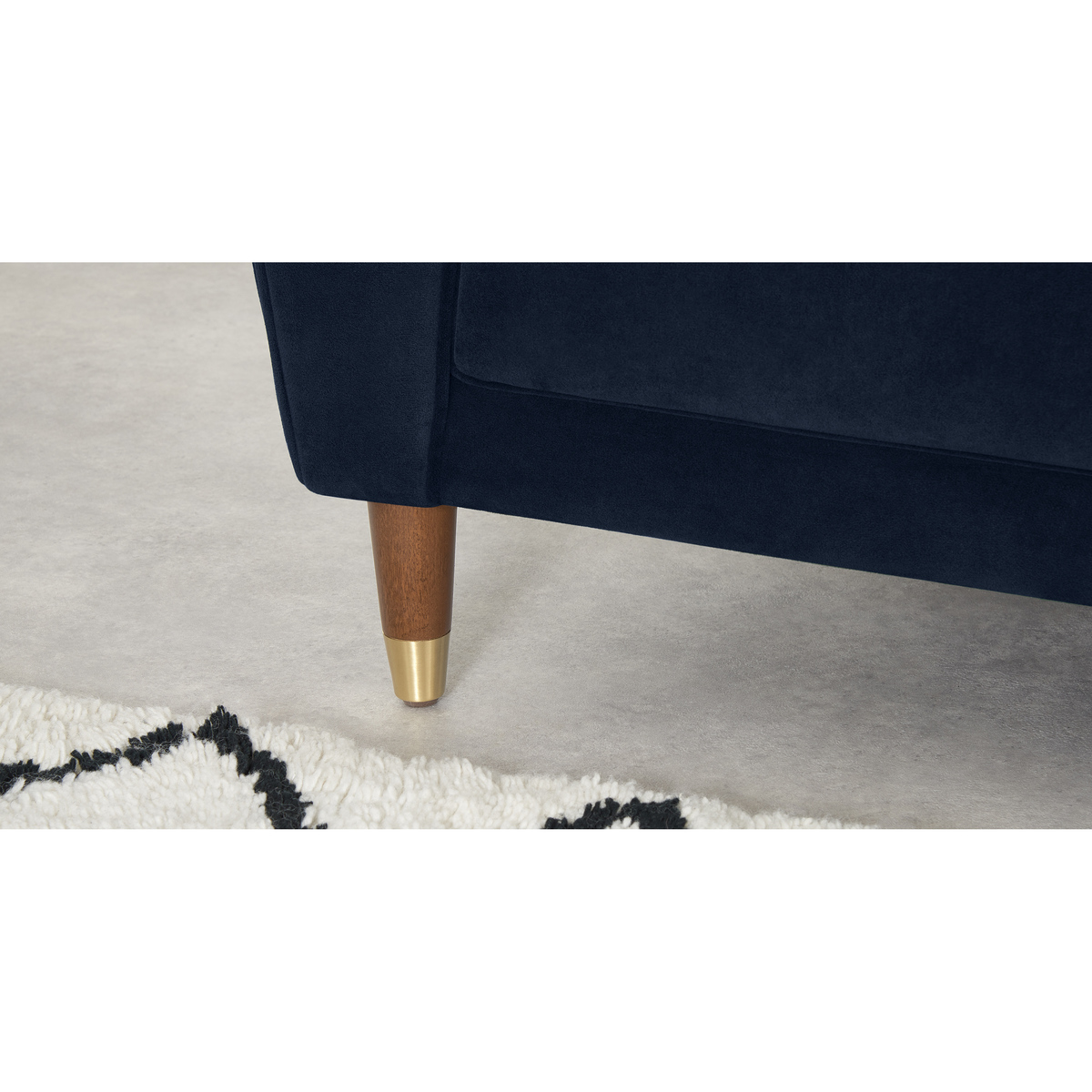 Carlton Armchair, Ink Blue Velvet – image 4