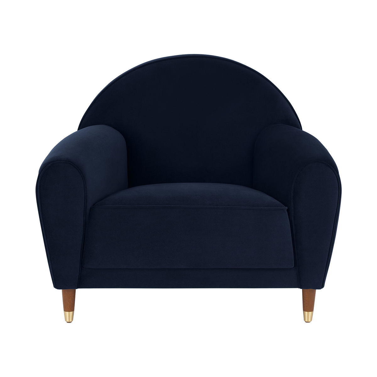 Carlton Armchair, Ink Blue Velvet – image 1