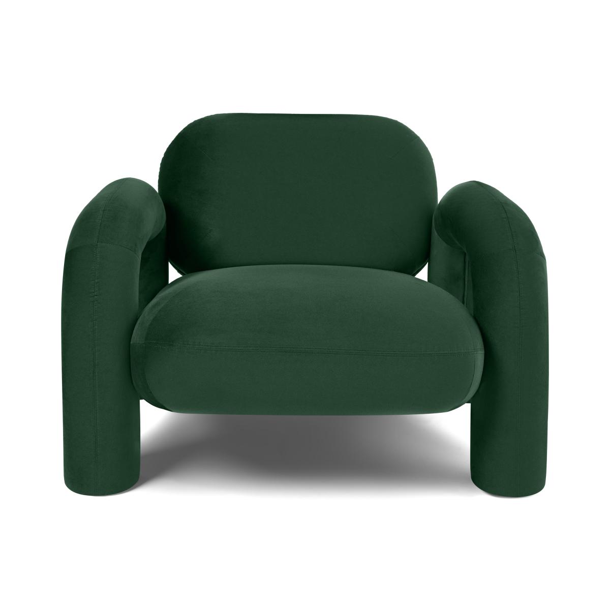 Bobo Accent Armchair, Moss Green Recycled Velvet – image 2