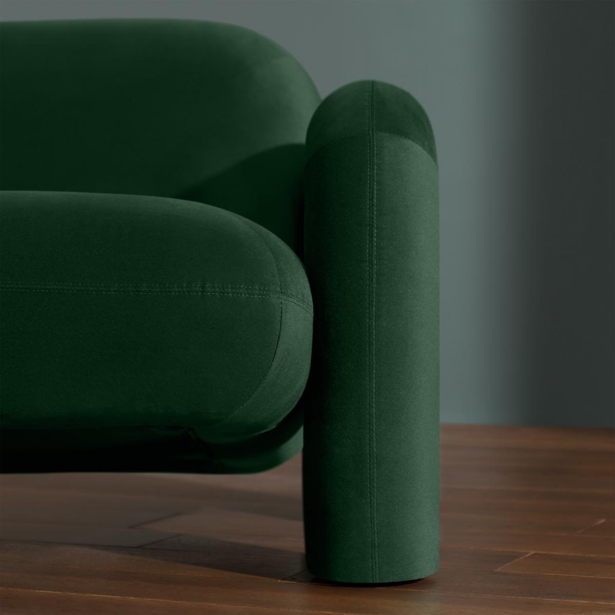 Bobo Accent Armchair, Moss Green Recycled Velvet – image 6
