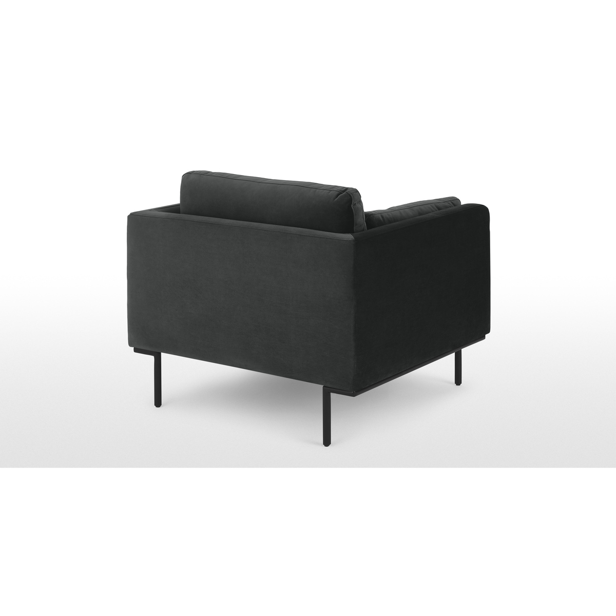 Harlow Armchair, Midnight Grey Velvet – image 5
