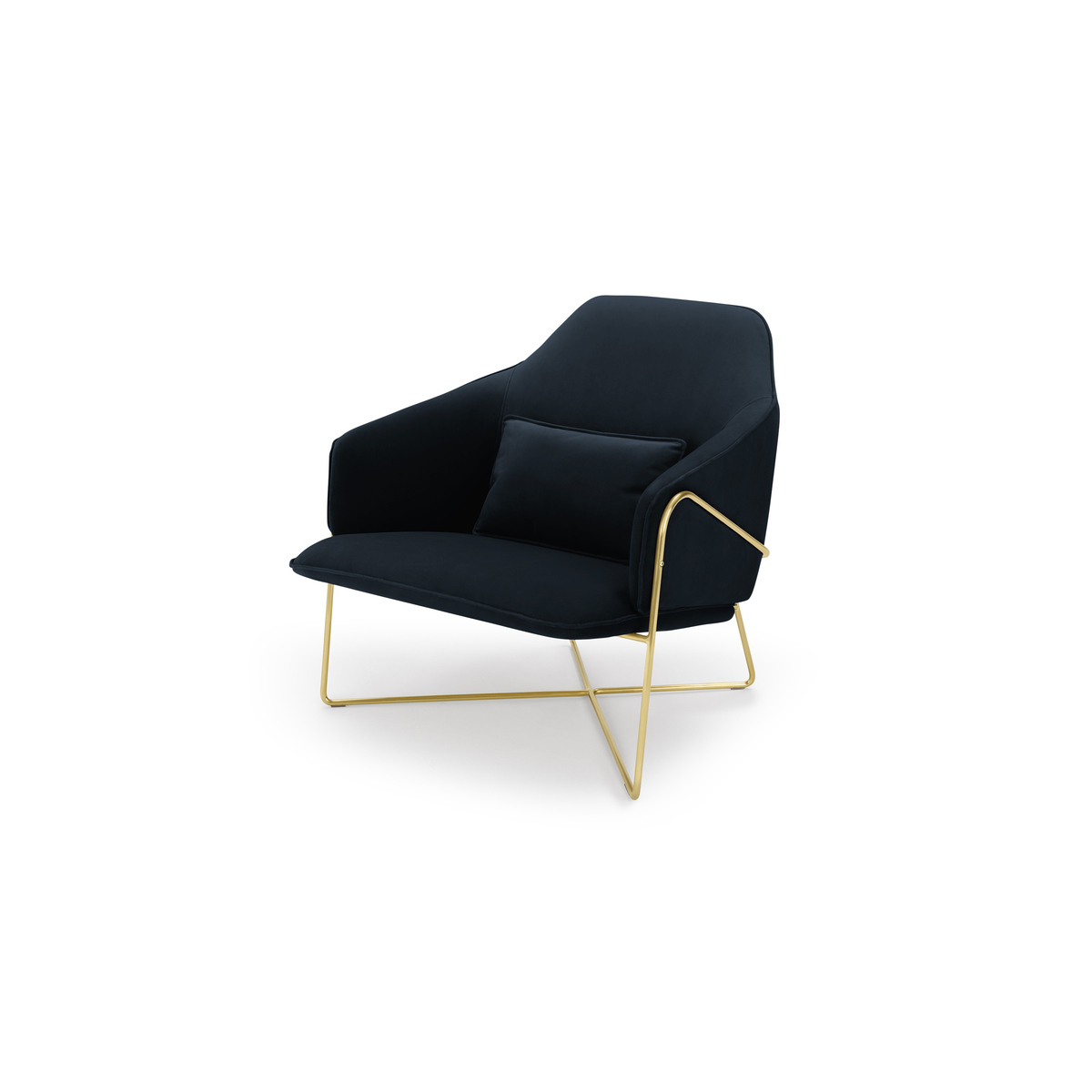 Stanley Accent Armchair, Twilight Blue Velvet – image 2