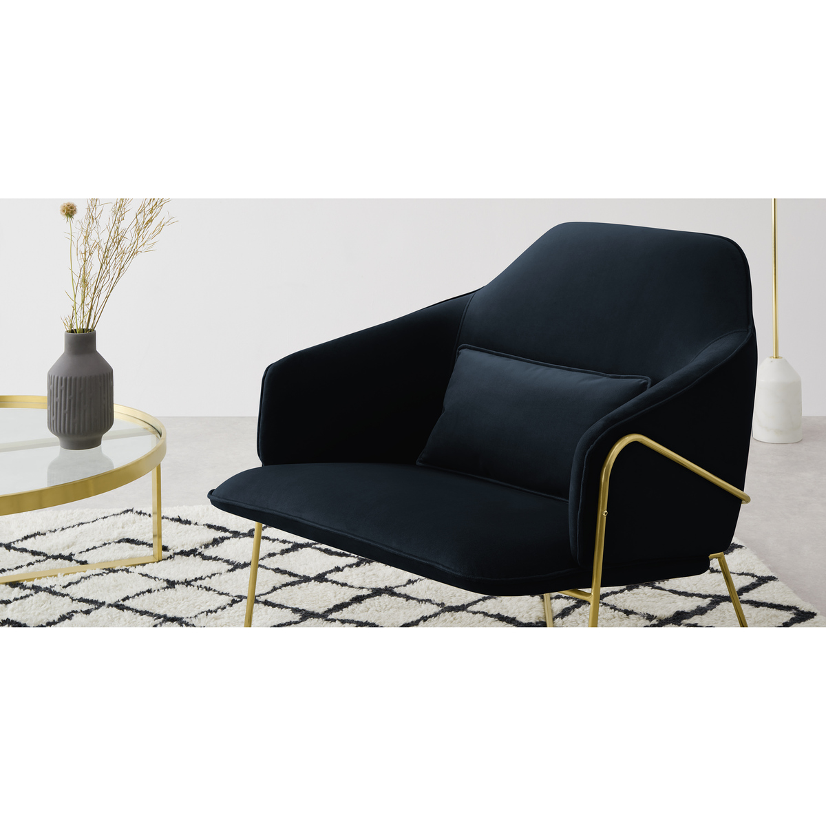 Stanley Accent Armchair, Twilight Blue Velvet – image 6