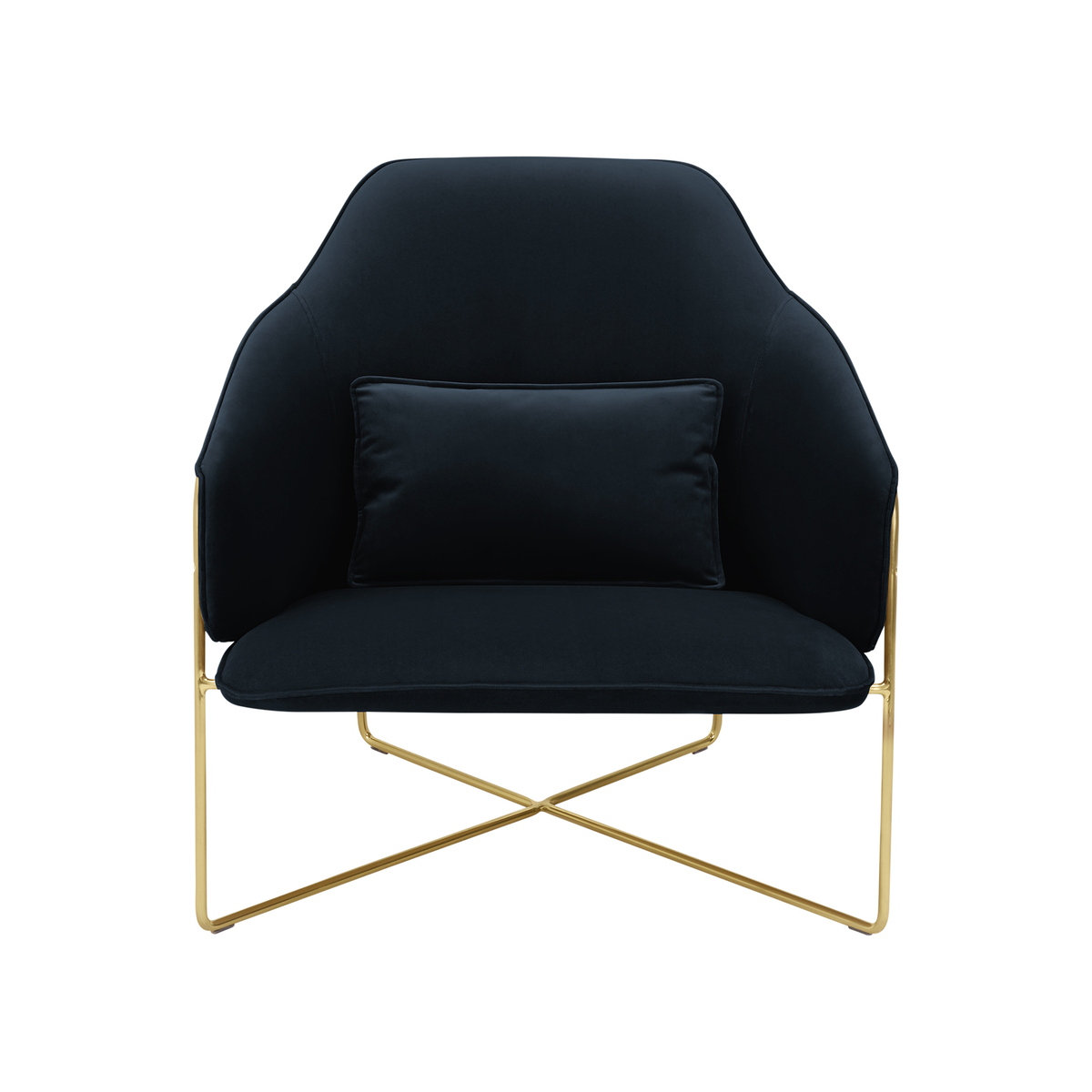 Stanley Accent Armchair, Twilight Blue Velvet – image 1