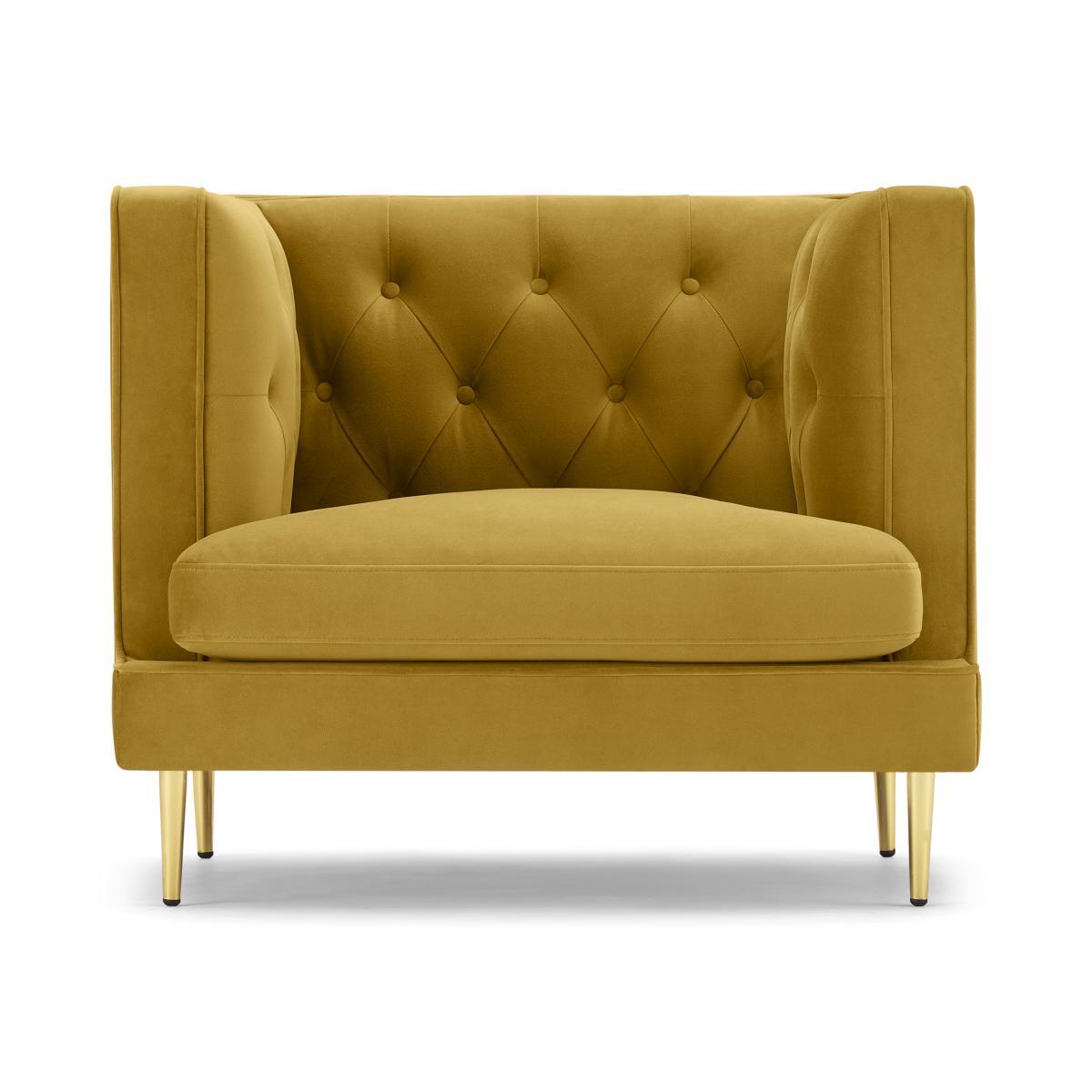 Goswell Armchair, Vintage Gold Velvet – image 2