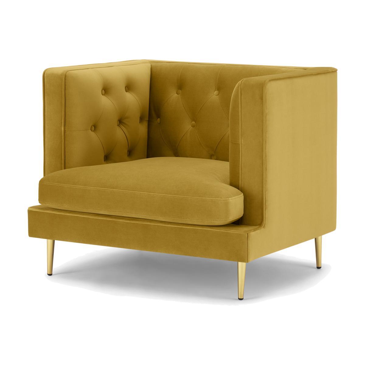 Goswell Armchair, Vintage Gold Velvet – image 1