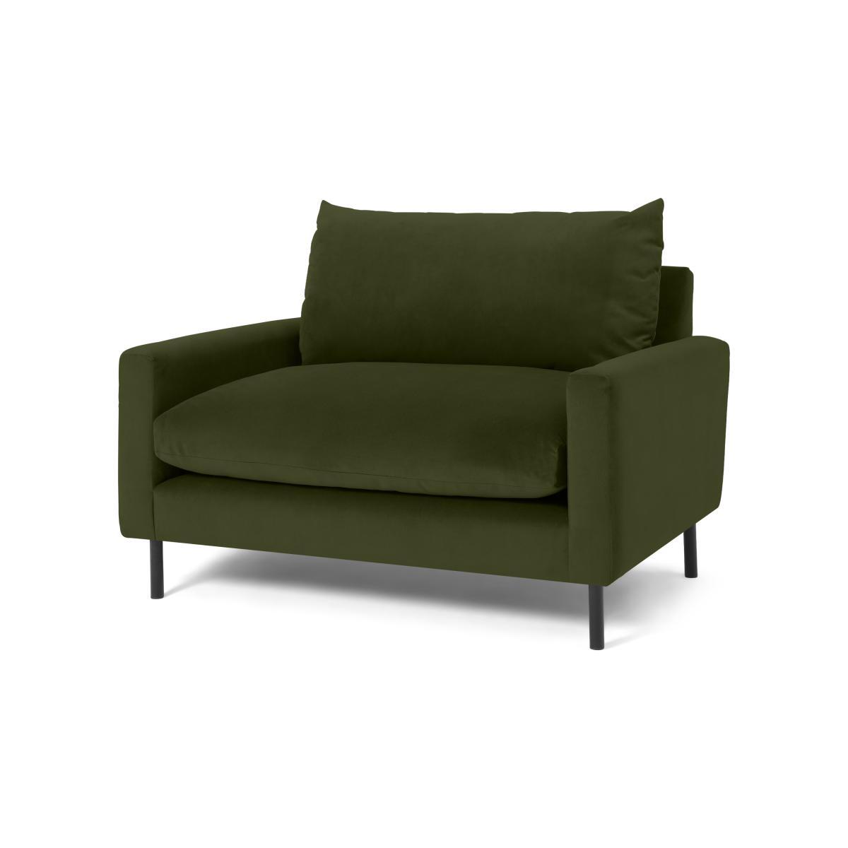 Russo Loveseat, Moss Recycled Velvet – image 3
