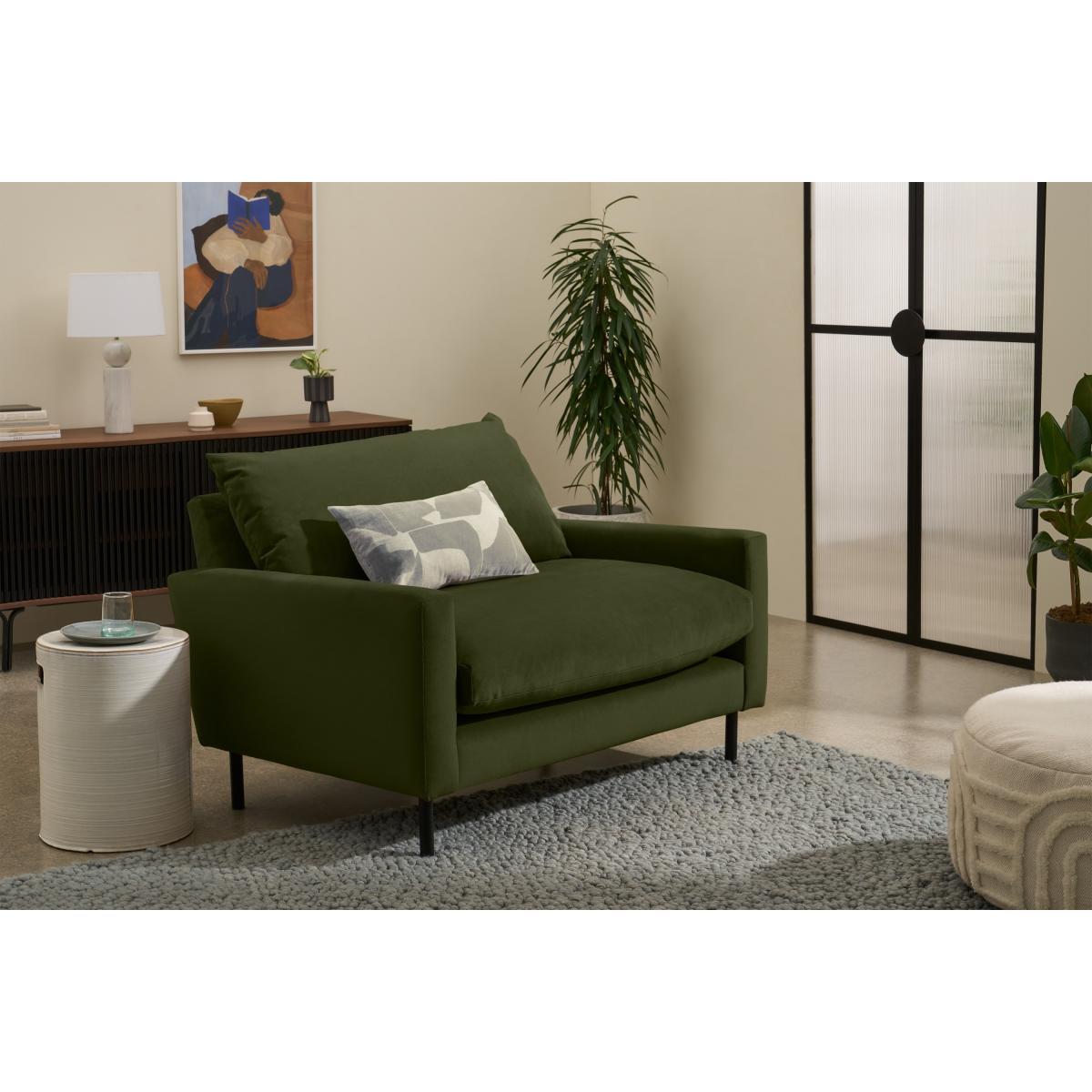Russo Loveseat, Moss Recycled Velvet – image 4