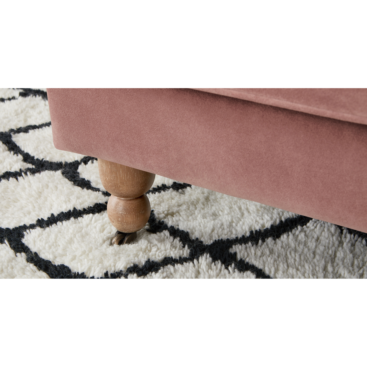 Orson Small Armchair, Vintage Pink Velvet – image 6