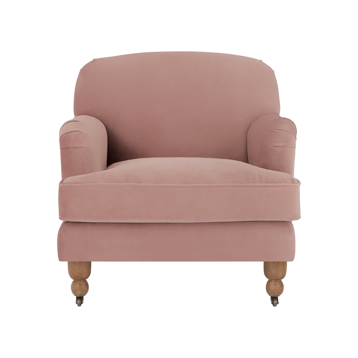 Orson Small Armchair, Vintage Pink Velvet – image 1