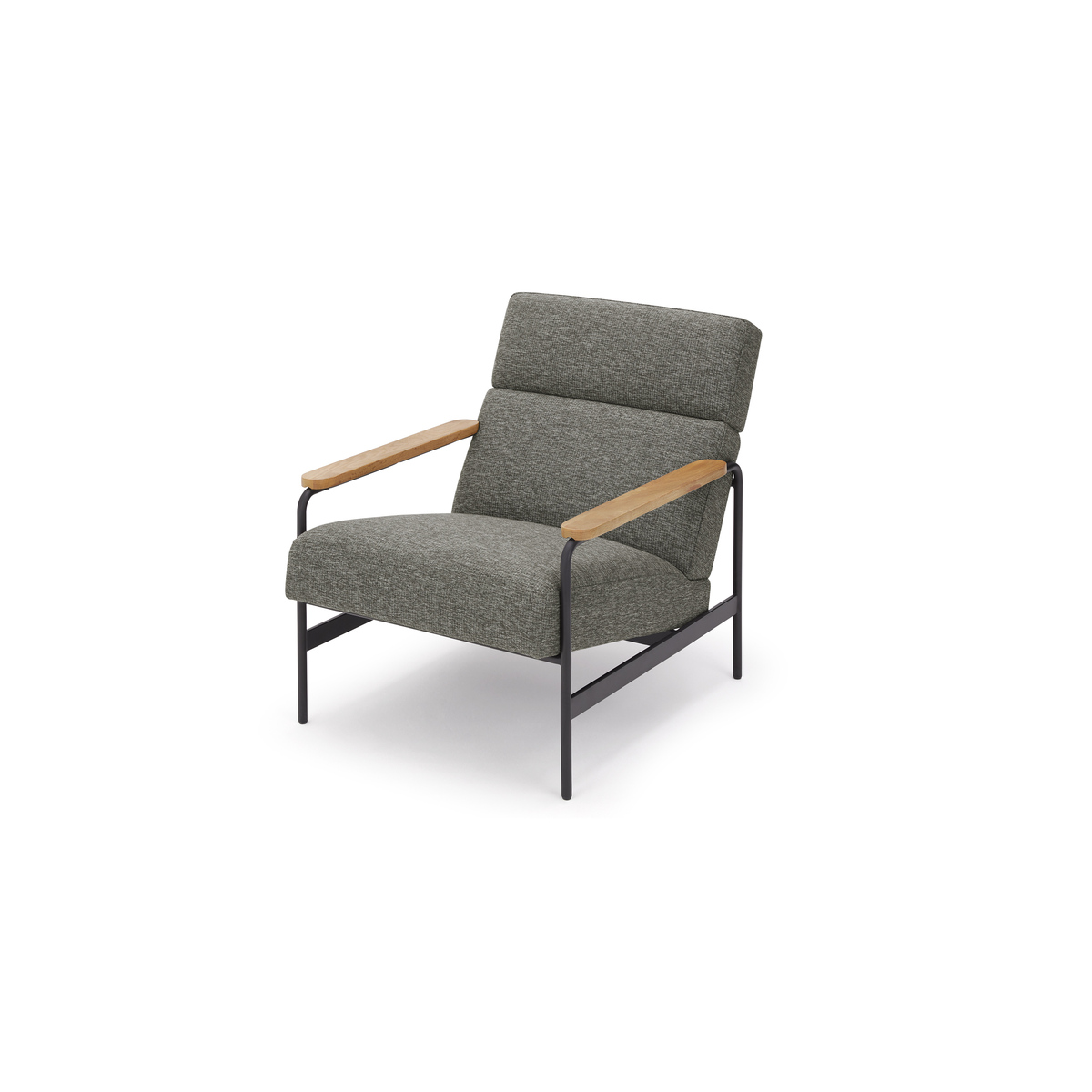 Kingston Accent Armchair, Melange Grey – image 2