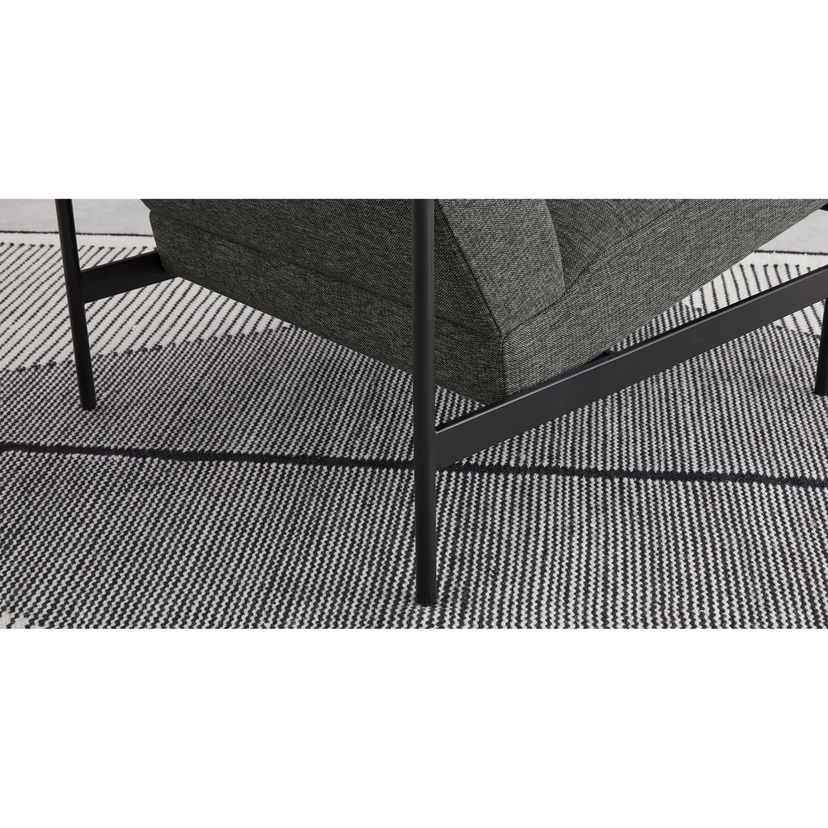 Kingston Accent Armchair, Melange Grey – image 4