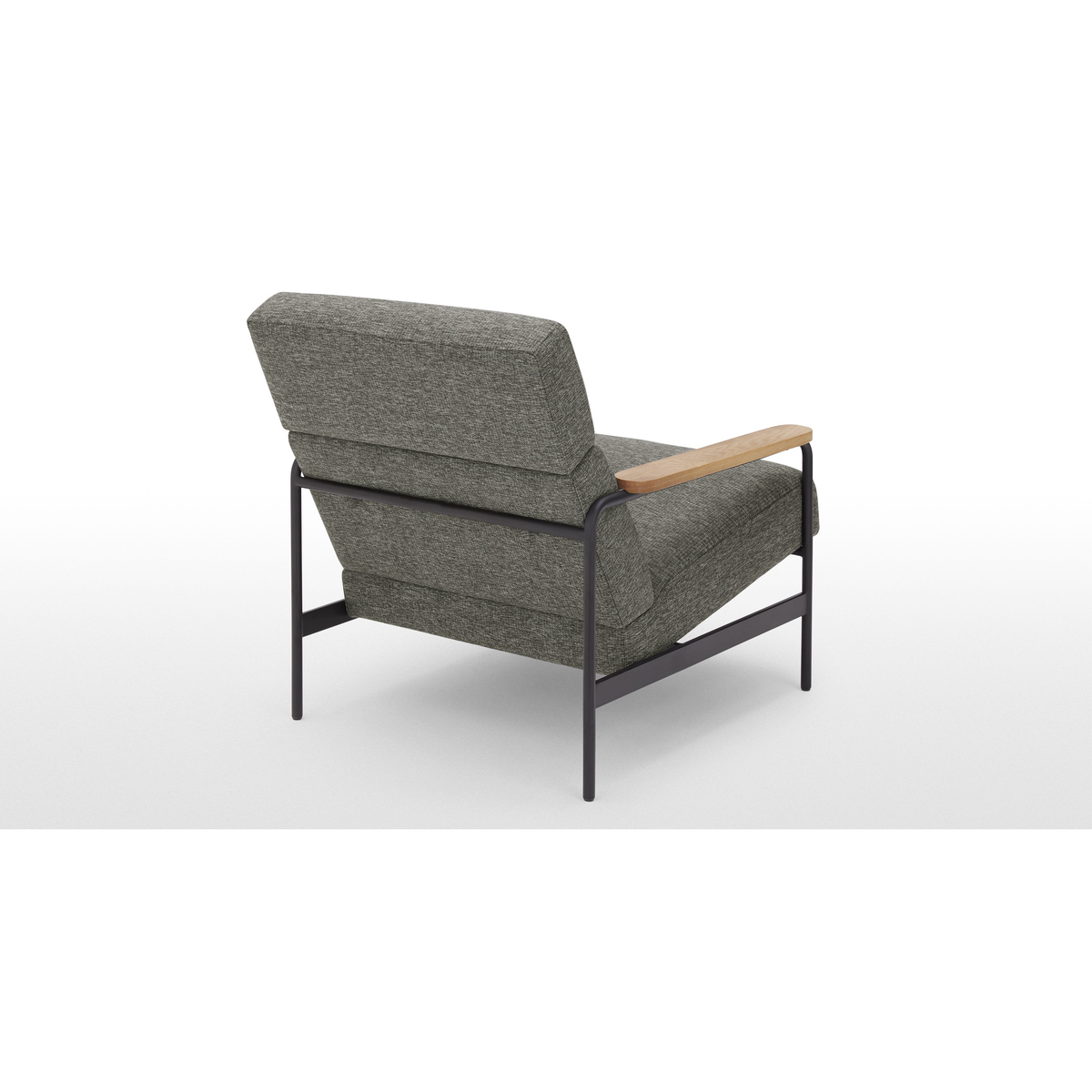 Kingston Accent Armchair, Melange Grey – image 5
