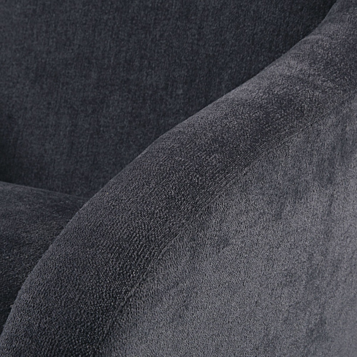 Vintage Grey Velvet and Metal Armchair Joyce – image 3