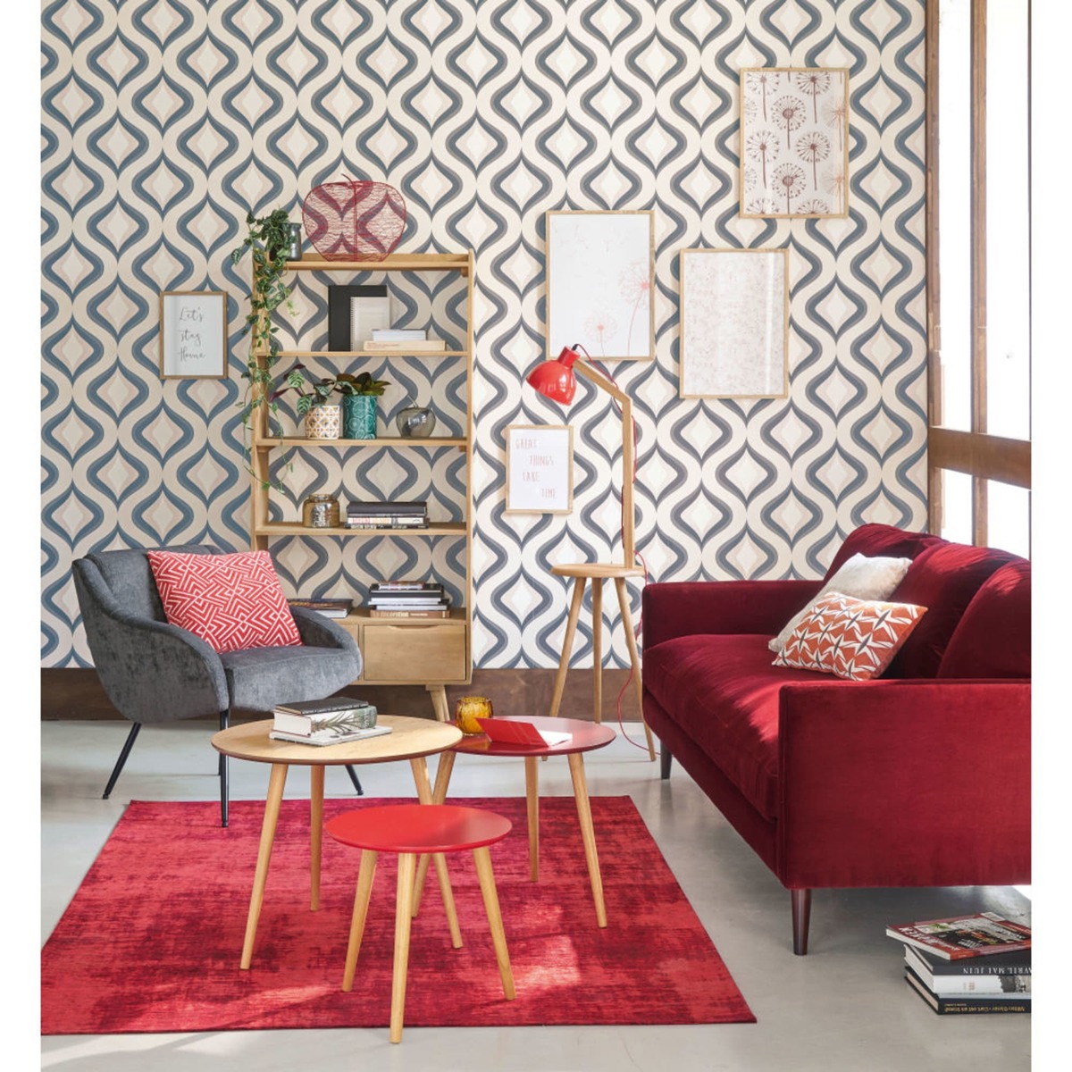 Vintage Grey Velvet and Metal Armchair Joyce – image 10