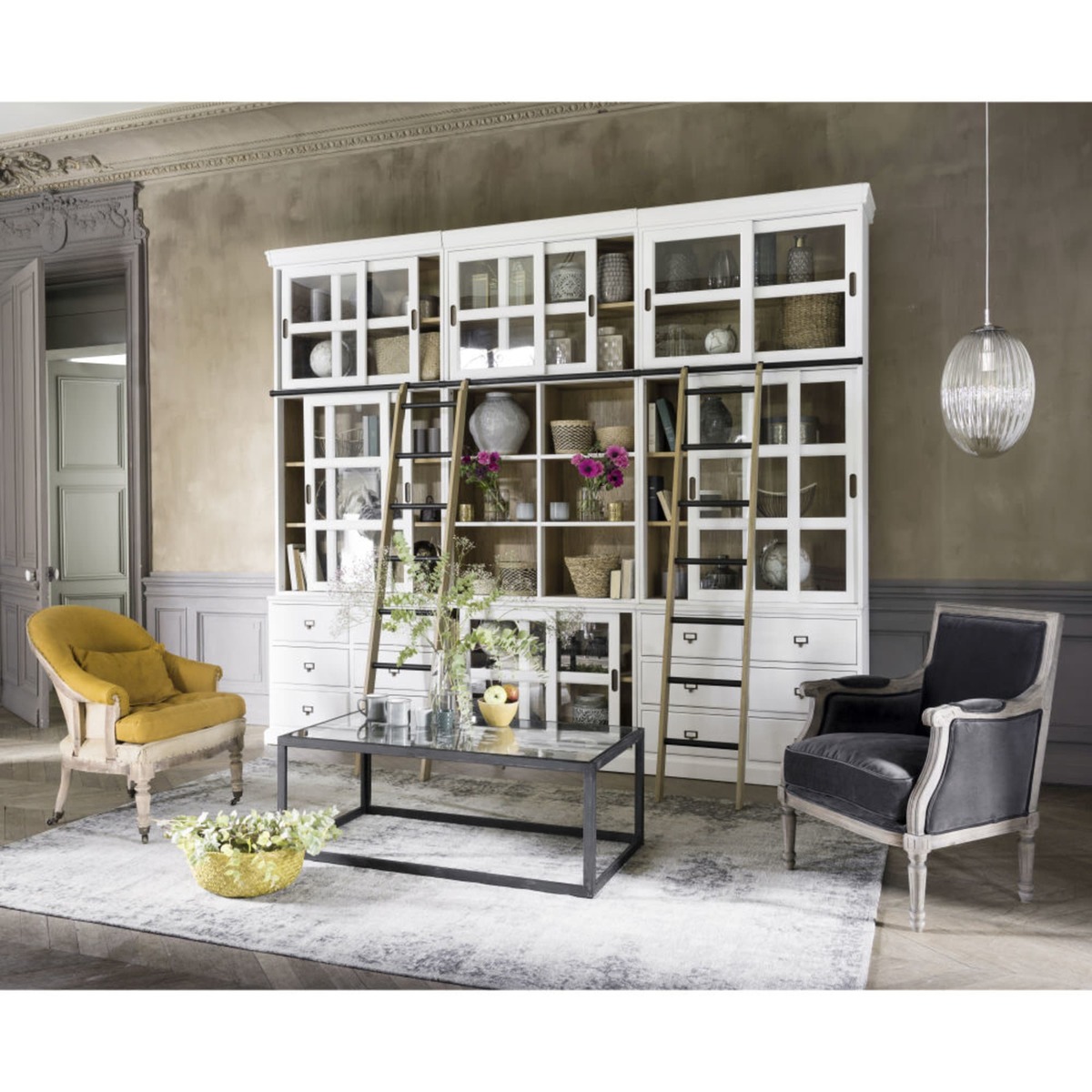 Anthracite Velvet Armchair Casanova – image 4