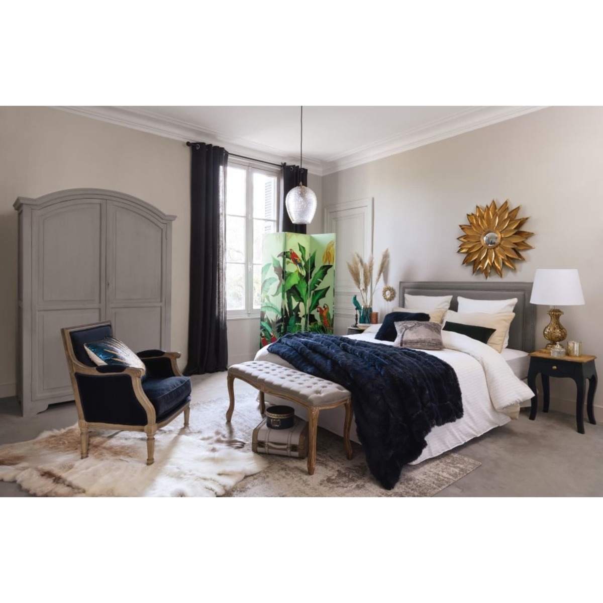 Anthracite Velvet Armchair Casanova – image 5