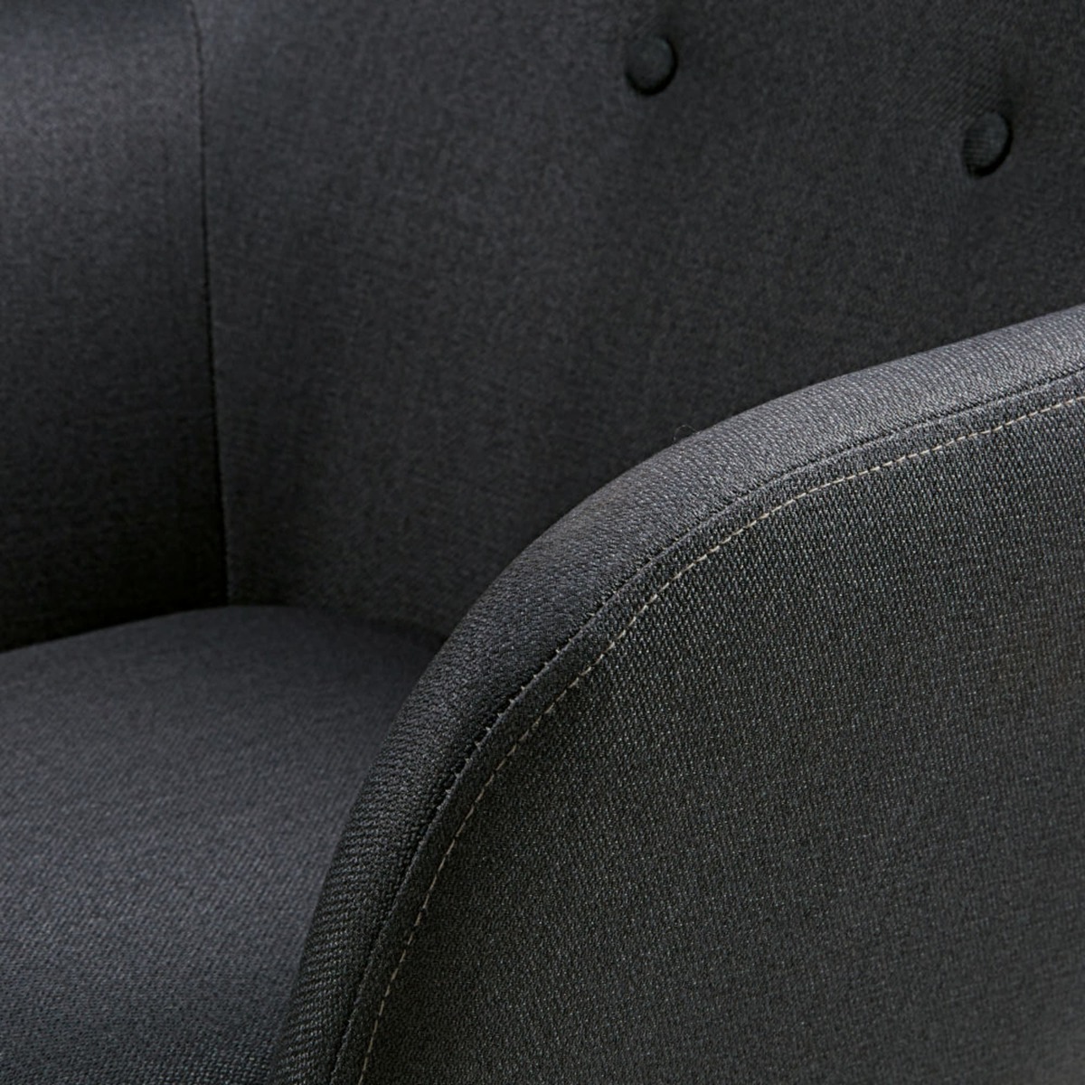 Anthracite Grey Vintage Armchair Arnold – image 3