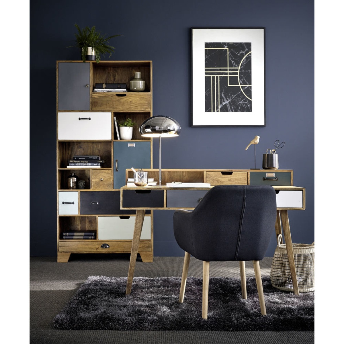 Anthracite Grey Vintage Armchair Arnold – image 5