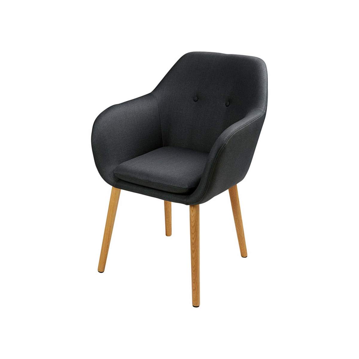 Anthracite Grey Vintage Armchair Arnold – image 1