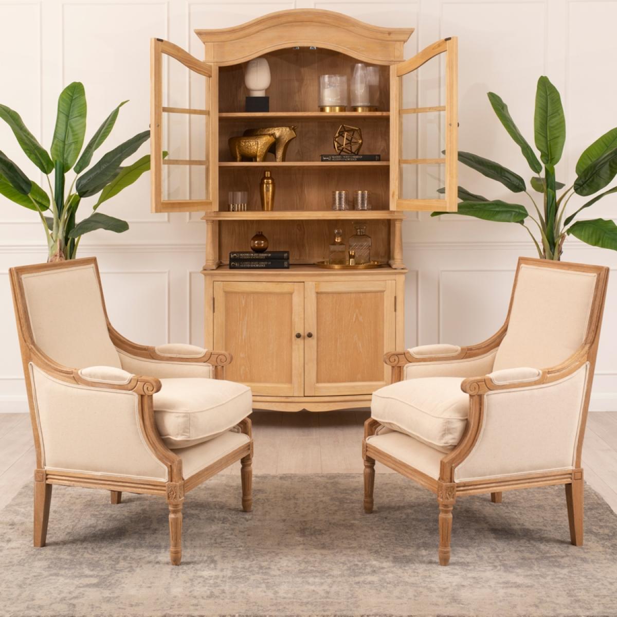 De Troy Limed French Armchair – image 2