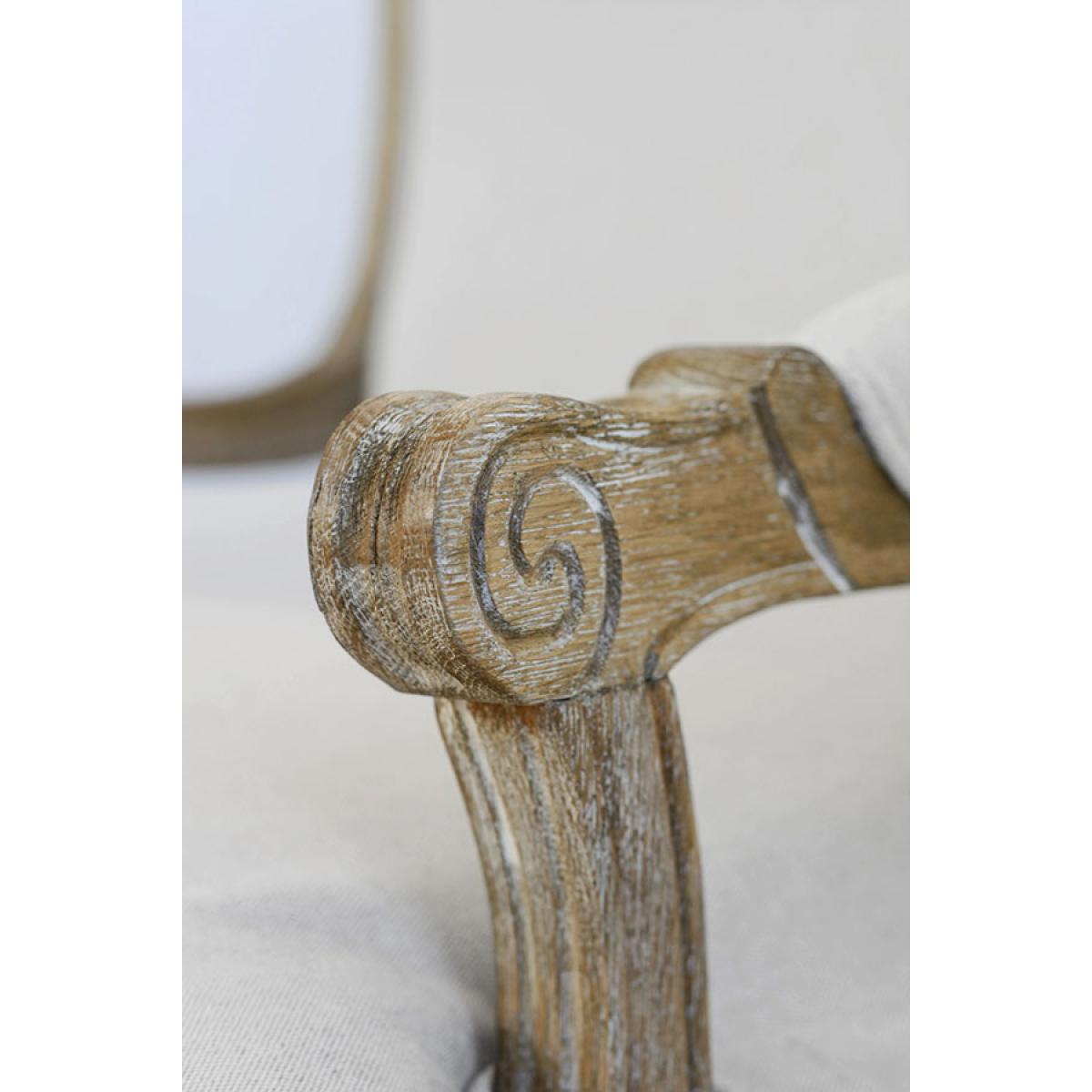 De Troy Limed French Armchair – image 6